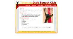 Desktop Screenshot of dixiesquash.com